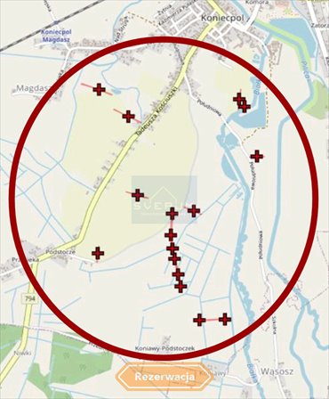 działka na sprzedaż 27089m2 działka Koniecpol, Kościuszki