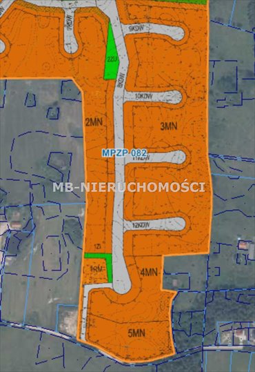 Działka budowlana 9002 m² z mediami, lasem i planem osiedla działka Nowe Włóki