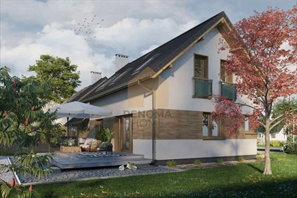 Nowoczesny dom bliźniak z garażem, 5 pokoi, ogrzewanie podłogowe dom Milikowice