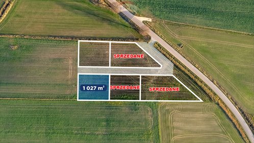 działka na sprzedaż 1027m2 działka Dobrzyca