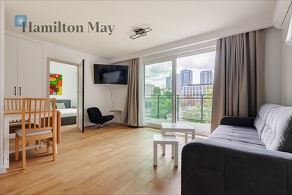Nowoczesne 36 m² mieszkanie z balkonem w Warszawie mieszkanie Warszawa, Ogrodowa