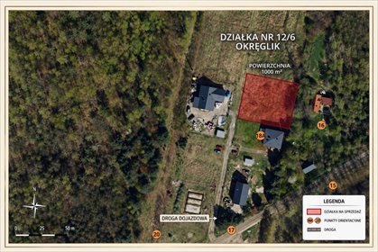 działka na sprzedaż 1000m2 działka Zgierz, Okręglik, Okręglik