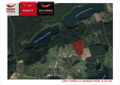 działka na sprzedaż 41490m2 działka Stare Czaple