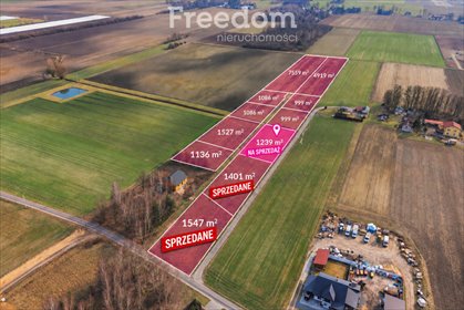 działka na sprzedaż 1239m2 działka Podkampinos, Morelowa