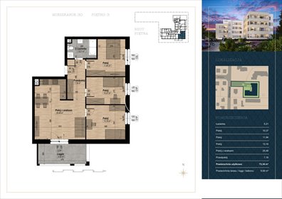 mieszkanie na sprzedaż 73m2 mieszkanie Bydgoszcz, Fordon, Altanowa