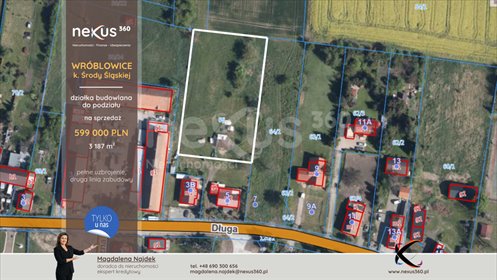 działka na sprzedaż 3187m2 działka Wróblowice