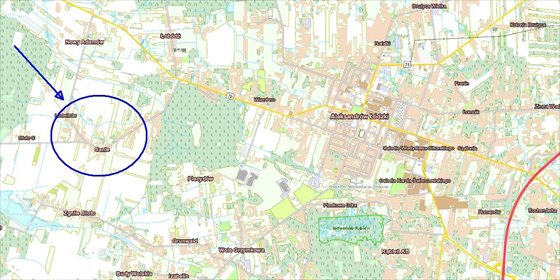 działka na sprzedaż 850m2 działka Sanie