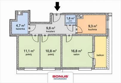 mieszkanie na sprzedaż 64m2 mieszkanie Poznań, Wilda, Saperska