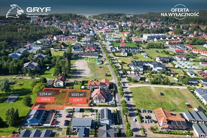 działka na sprzedaż 1035m2 działka Rowy