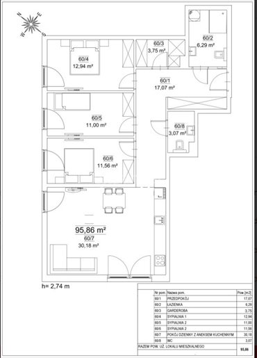 mieszkanie na sprzedaż 96m2 mieszkanie Kraków, Nowa Huta, Osiedle Teatralne