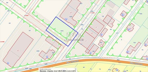 Działka 1673 m² pod zabudowę jednorodzinną i usługi - polecam! działka Warszawa, Ursynów, Jeziorki, Baletowa