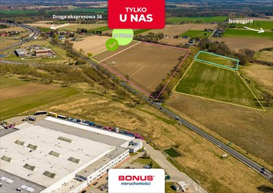 Działka usługowa 16 700 m² przy autostradzie S6 - polecam! działka Wojcieszyn