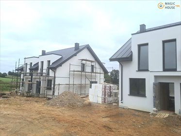 Nowoczesny dom bliźniaczy 136 m² z energooszczędną technologią dom Żukowo, Pod Elżbietowo