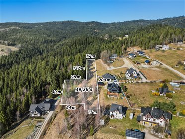 działka na sprzedaż 3926m2 działka Nowy Targ, os. Szuflów