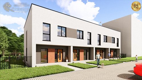 Nowoczesny segment 90 m² z ogródkiem i garażem dom Knurów