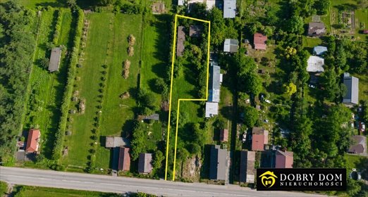 Działka 1096 m² z zabudowaniami, pełne media, blisko Białegostoku działka Dobrzyniewo Kościelne