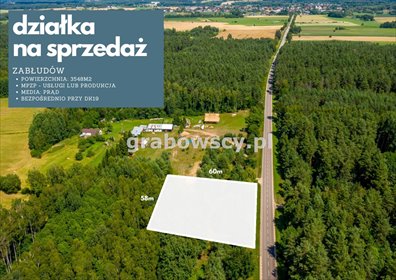 Polecam działkę inwestycyjną 3500 m² przy DK19 z MPZP i mediami działka Zabłudów, Zabłudów
