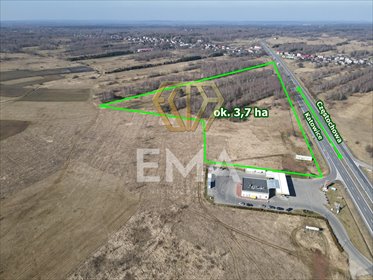 Inwestycyjna działka 3,7 ha Koziegłowy z planem działka Koziegłowy