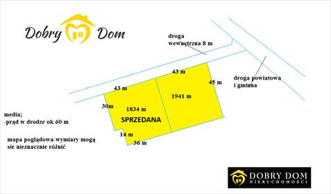 działka na sprzedaż 1941m2 działka Zajma