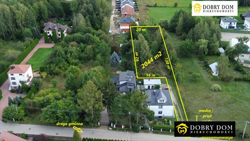 działka na sprzedaż 2044m2 działka Księżyno