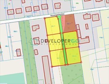 działka na sprzedaż 1019m2 działka Chodów, Nowowiejska