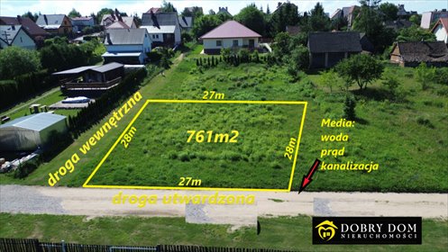 działka na sprzedaż 761m2 działka Supraśl