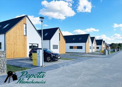 Energooszczędny bliźniak 130 m² z garażem (nowoczesny design) dom Dachowa