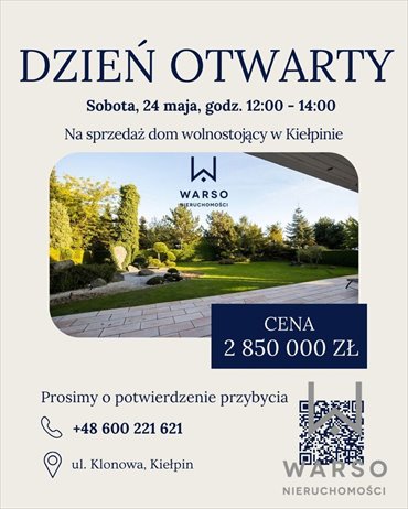 dom na sprzedaż 479m2 dom Kiełpin, Klonowa