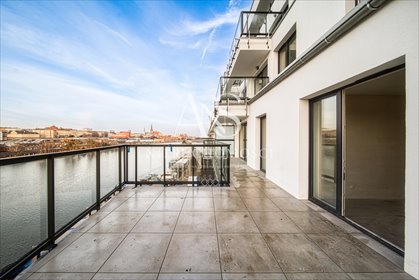 Apartament z tarasem nad Odrą w Sedina — widok na Wenecję mieszkanie Szczecin, Międzyodrze-Wyspa Pucka, Leona Heyki