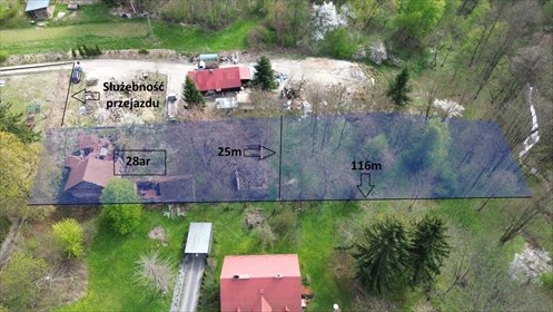 Na sprzedaż działka 28 ar z domem i potencjałem inwestycyjnym działka Trzciana