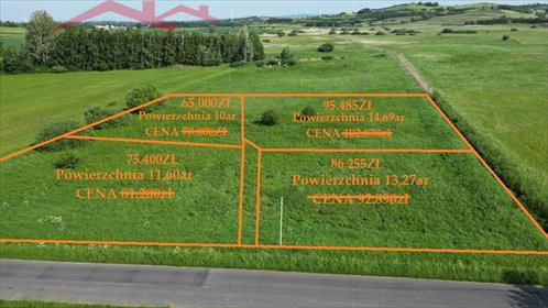 działka na sprzedaż 1000m2 działka Rymanów