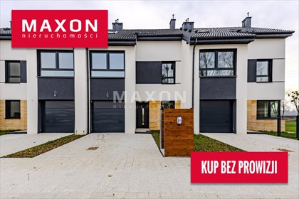 Nowoczesny segment 176 m² z ogrodem, garażem i poddaszem dom Zielonki-Parcela