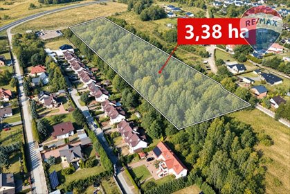 Polecam działkę 3,38 ha pod zabudowę w Kozery z dostępem do mediów działka Kozery, Ustronna