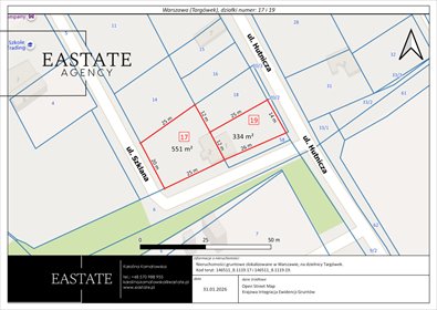 działka na sprzedaż 886m2 działka Warszawa, Targówek Fabryczny, Hutnicza