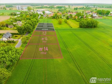 działka na sprzedaż 1173m2 działka Redło, centrum