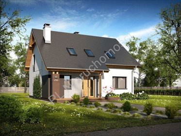 Nowoczesny dom 150 m2 z dużą działką i technologią szkieletową. dom Otrębusy