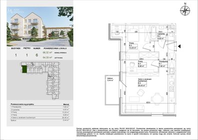 mieszkanie na sprzedaż 64m2 mieszkanie Osielsko, Aleja Adama Mickiewicza