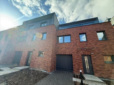 Nowoczesny dom bliźniak z ogrodem i tarasem dom Wrocław, Fabryczna, Junacka