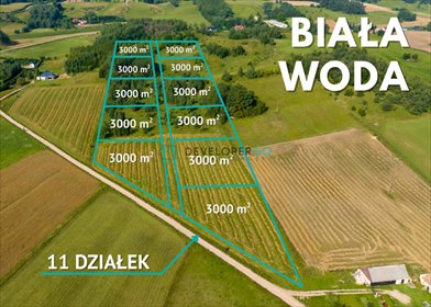 działka na sprzedaż 3000m2 działka Biała Woda