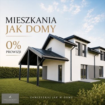 Do sprzedania nowoczesne 4-pokojowe mieszkanie 70 m² z ogrodem i wiatą mieszkanie Rychtal, Rychtal