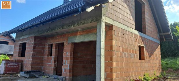 Tani dom 140 m² z garażem, stan surowy otwarty dom Marszowice
