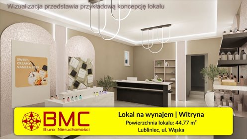 Lokal 45 m² w centrum Lublińca z witryną i klimatyzacją polecam! lokal użytkowy Lubliniec, Wąska
