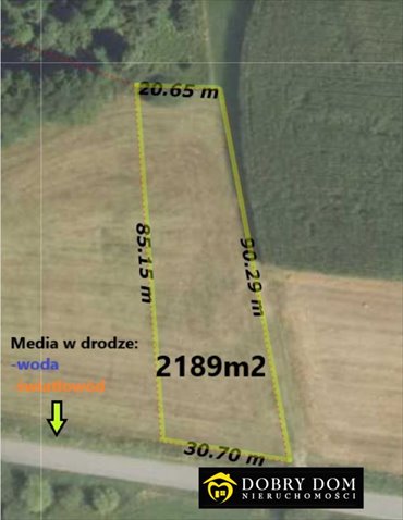 działka na sprzedaż 2189m2 działka Jasionówka