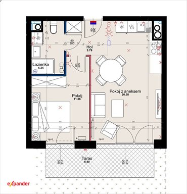Na sprzedaż przestronne 2-pokojowe mieszkanie 38 m² w Poznaniu mieszkanie Poznań, Starołęka-Minikowo-Marlewo, Unii Lubelskiej