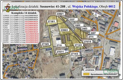 Działka 23 764 m² z budynkami i infrastrukturą w Sosnowcu działka Sosnowiec, Niwka, Wojska Polskiego