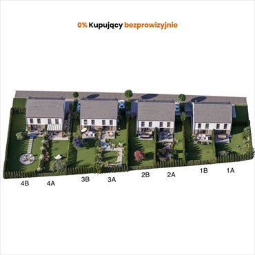 Polecam przestronny bliźniak 112,63 m² z dużą działką w Gaju dom Gaj