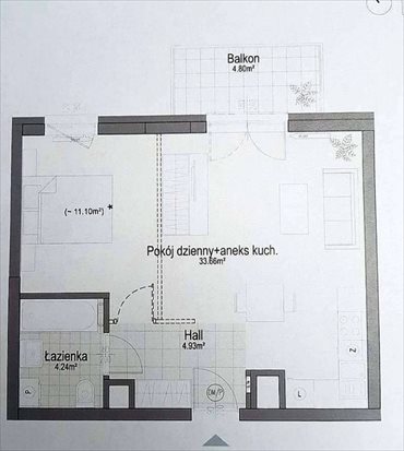 mieszkanie na sprzedaż 43m2 mieszkanie Białystok, Bema