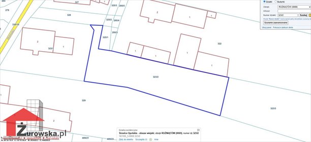 działka na sprzedaż 1700m2 działka Rożniątów