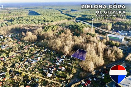 Działka 970 m² pod dom i usługi, świetna lokalizacja działka Zielona Góra, Szosa Kisielińska