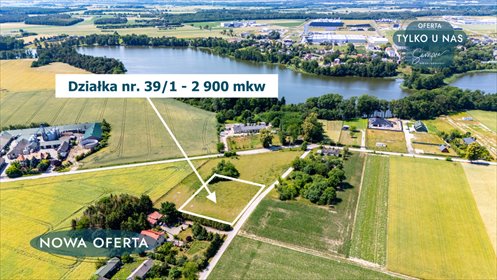 Sprzedam działkę 2900 m² pod dom z widokiem na jezioro w Stępce działka Stępka